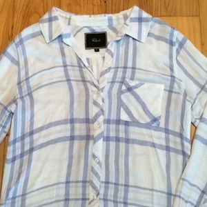 Rails plaid long sleeve top - Medium